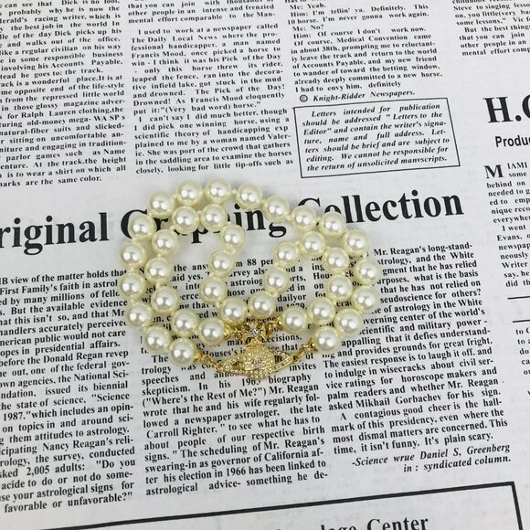 NEW Vivienne Westwood Double Layer Pearl Bracelet - Picture 3 of 9